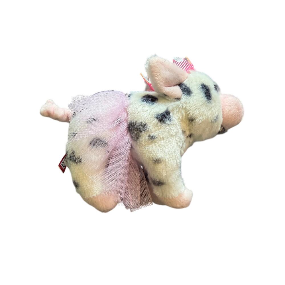 Douglas Loretta Ballerina Princess Pig Plush Stuffed Animal Spotted Pink Tutu